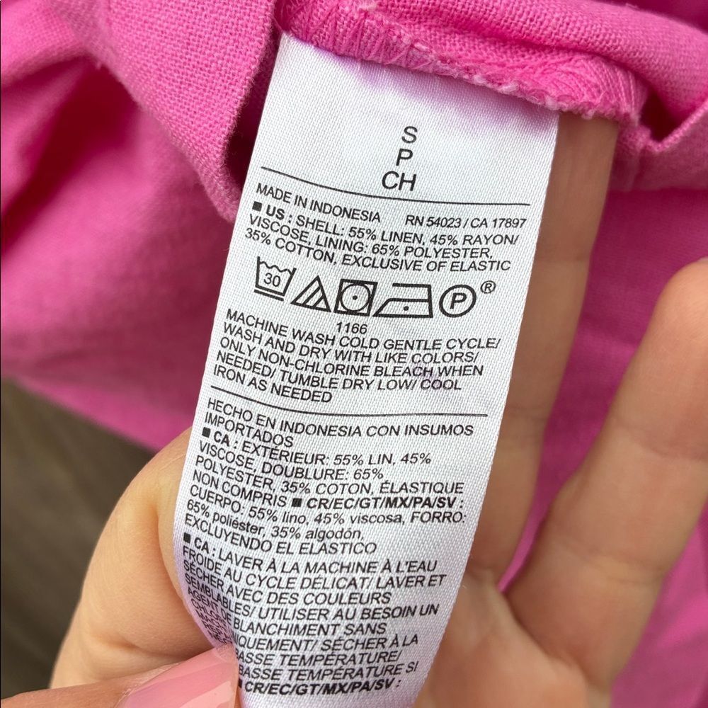 Old Navy Linen Blend Pink Dress - Picture 9 of 10